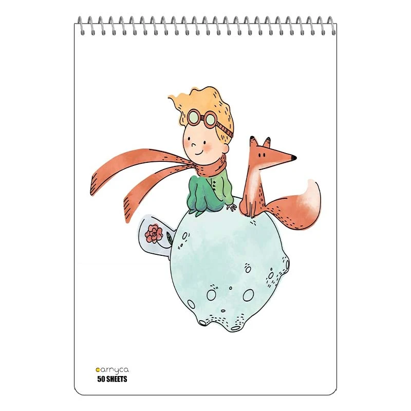 دفتر نقاشی 50 برگ سیمی کارنیکا طرح شازده کوچولو The Little Prince کد 23293