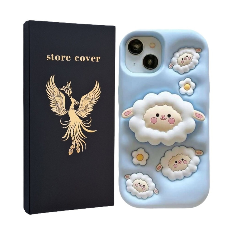  کاور استور کاور طرح سیلیکون پاک کنی مدل iphone13 مناسب برای گوشی موبایل اپل Iphone 13 / 14 / 15