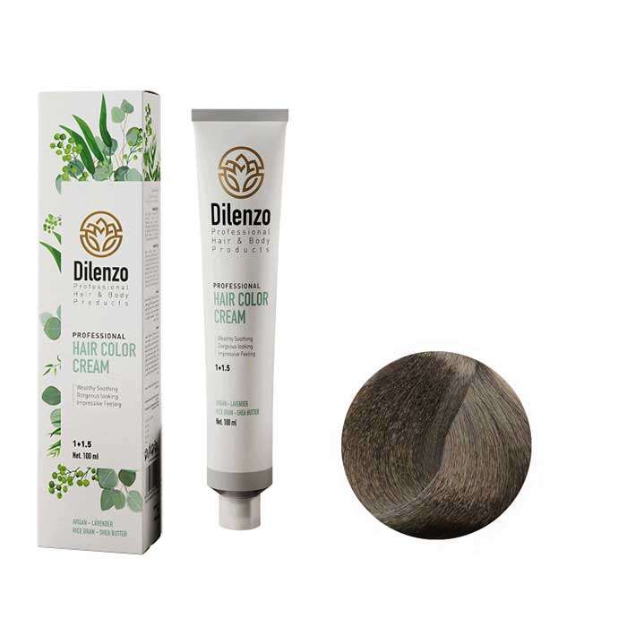رنگ مو دیلنزو شماره 4I حجم 100 میلی لیتر رنگ قهوه ای زیتونی متوسط رنگ مو دیلنزو شماره 4I حجم 100 میلی لیتر رنگ قهوه ای زیتونی متوسط