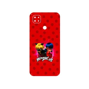 MAHOOT Ladybug and Cat Noir Cover Sticker for Xiaomi Poco C31