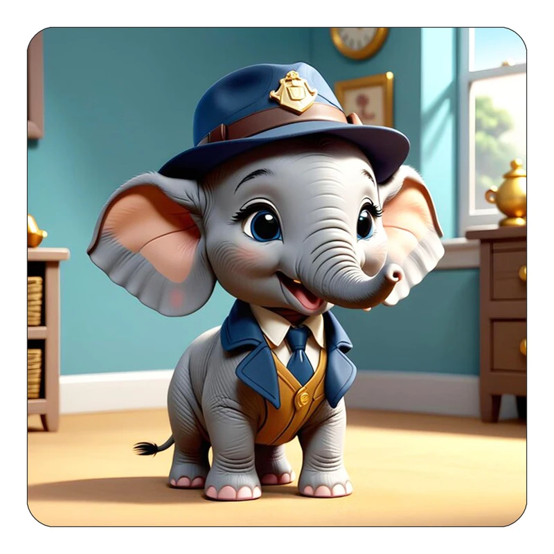 مگنت کاکتی طرح حیوانات کارتونی مدل mp27968