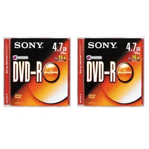 دی وی دی خام سونی قابدار مدل DVD-R بسته 2 عددی