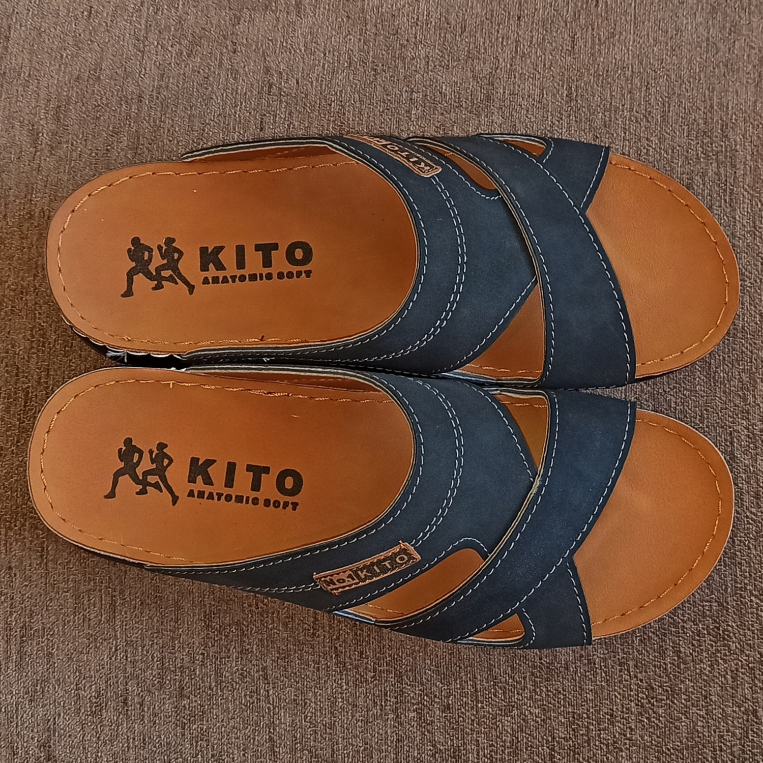 دمپایی مردانه کیتو مدل دوبی طبی 02