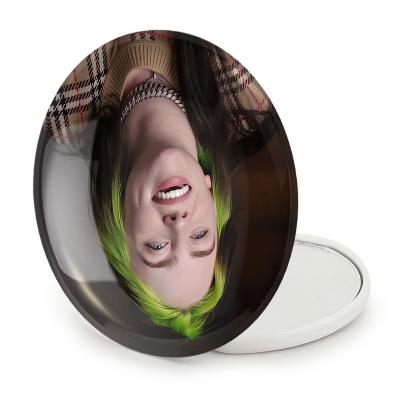 آینه جیبی خندالو طرح بیلی آیلیش Billie Eilish مدل تاشو کد 2756