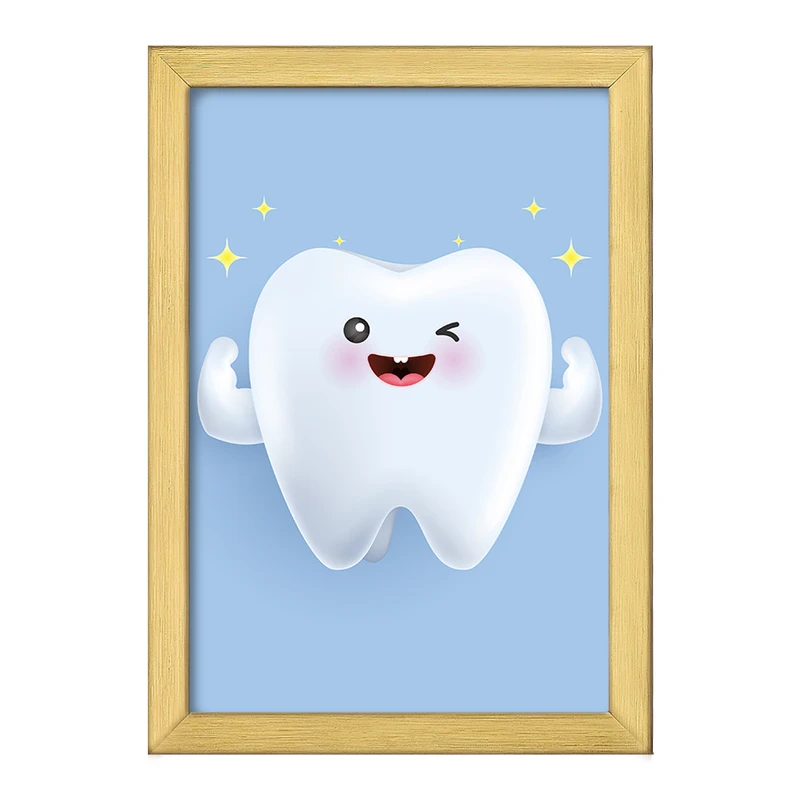 تابلو خندالو طرح دندان و دندان پزشکی کودکانه کد 36728