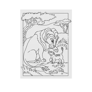 بوم رنگ آمیزی کد NIL_P12 مدل لئون سایز 30x40 سانتی متر
