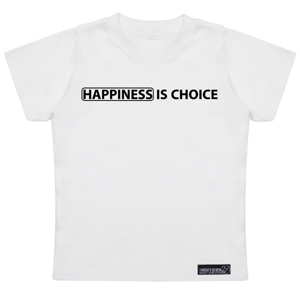 تی شرت آستین کوتاه پسرانه 27 مدل Happiness Is Choice کد MH970
