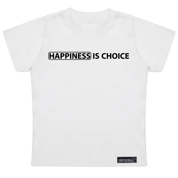 تی شرت آستین کوتاه پسرانه 27 مدل Happiness Is Choice کد MH970