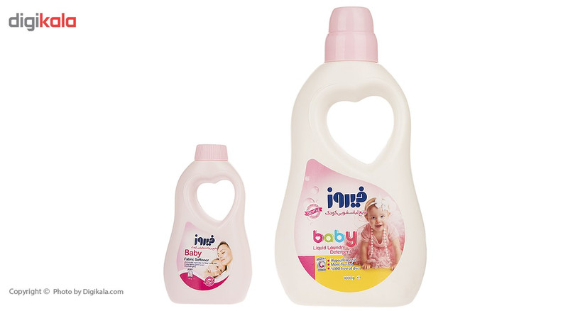 پک بهداشتی کودک فیروز مدل Baby Liquid Laundry Detergent و Baby Fabric Softener پک بهداشتی کودک فیروز مدل Baby Liquid Laundry Detergent و Baby Fabric Softener