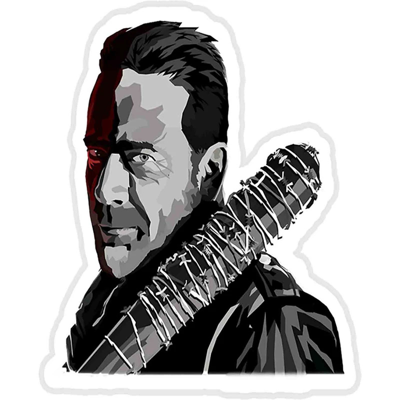 استیکر لپ تاپ طرح Negan and Lucille Sticker کد ST1304