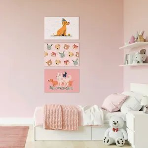 تابلو شاسی بیب استور طرح حیوانات مدل BA-004 مجموعه سه عددی