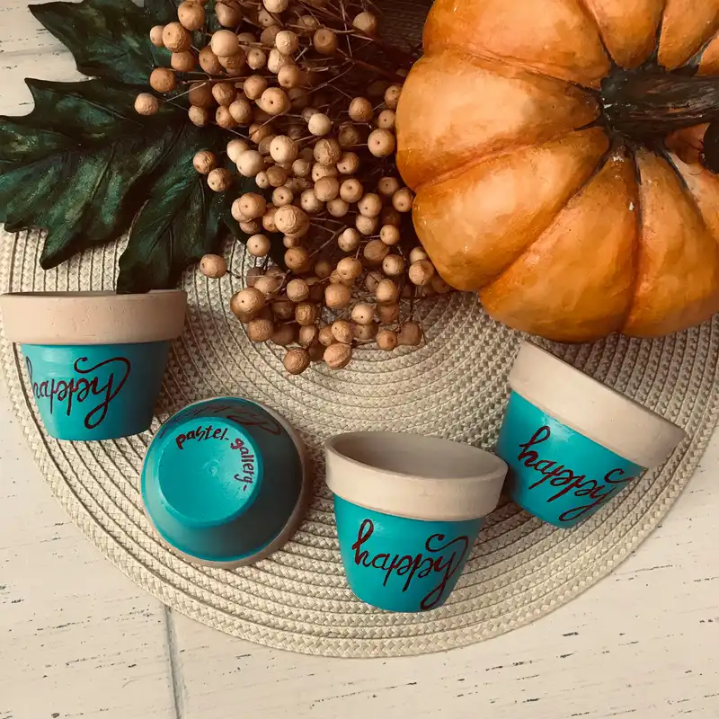 گلدان سفالی مدل یاقوت happy کد 4