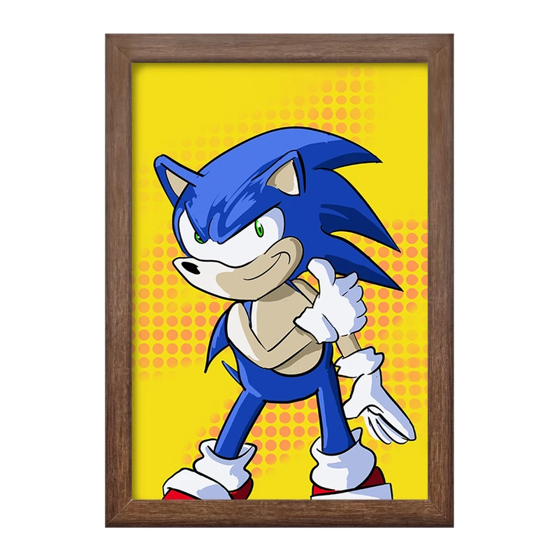 تابلو خندالو طرح سونیک (Sonic) کد F936