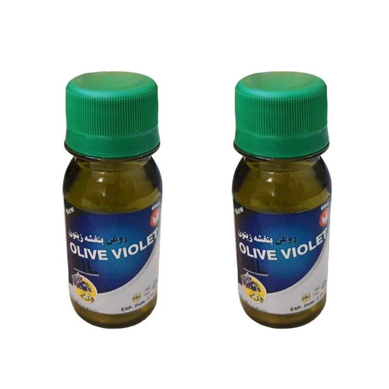 روغن بنفشه پامکا مدل پایه زیتون حجم 60 میلی لیتر مجموعه 2 عددی