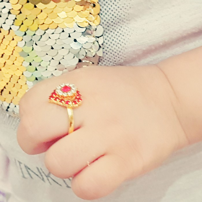 انگشتر دخترانه مدل قلب کد P500