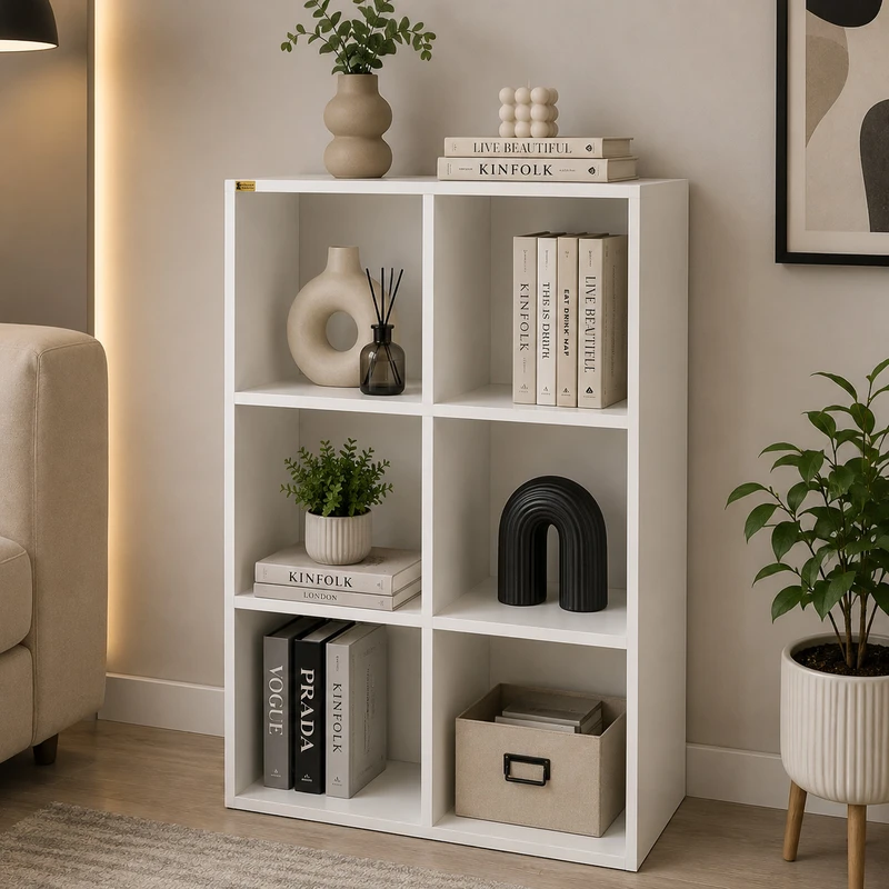 کتابخانه شش طبقه چوبیکو مدل bookshelf640 