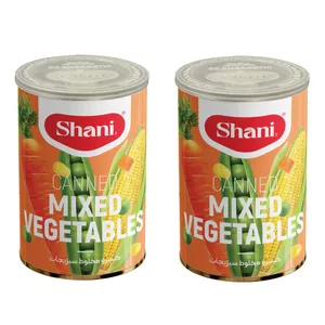 کنسرو مخلوط سبزیجات شانی - 380 گرم مجموعه 2 عددی