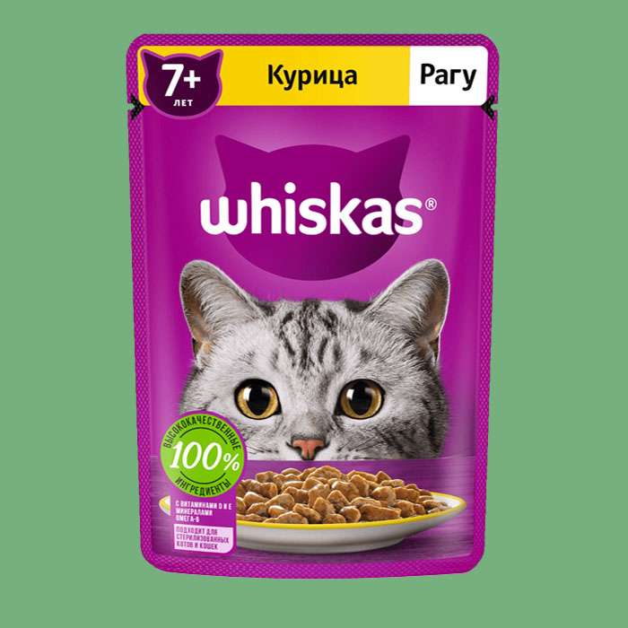  پوچ گربه بالغ ویسکاس مدل مرغ وزن 75 گرم