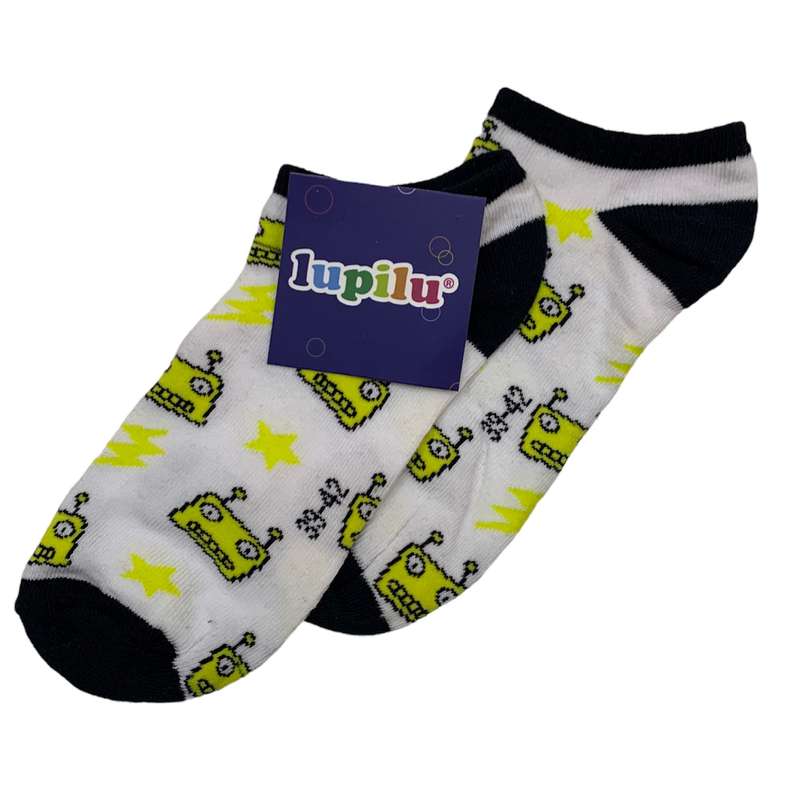 جوراب ساق کوتاه دخترانه لوپیلو مدل رباتی 038