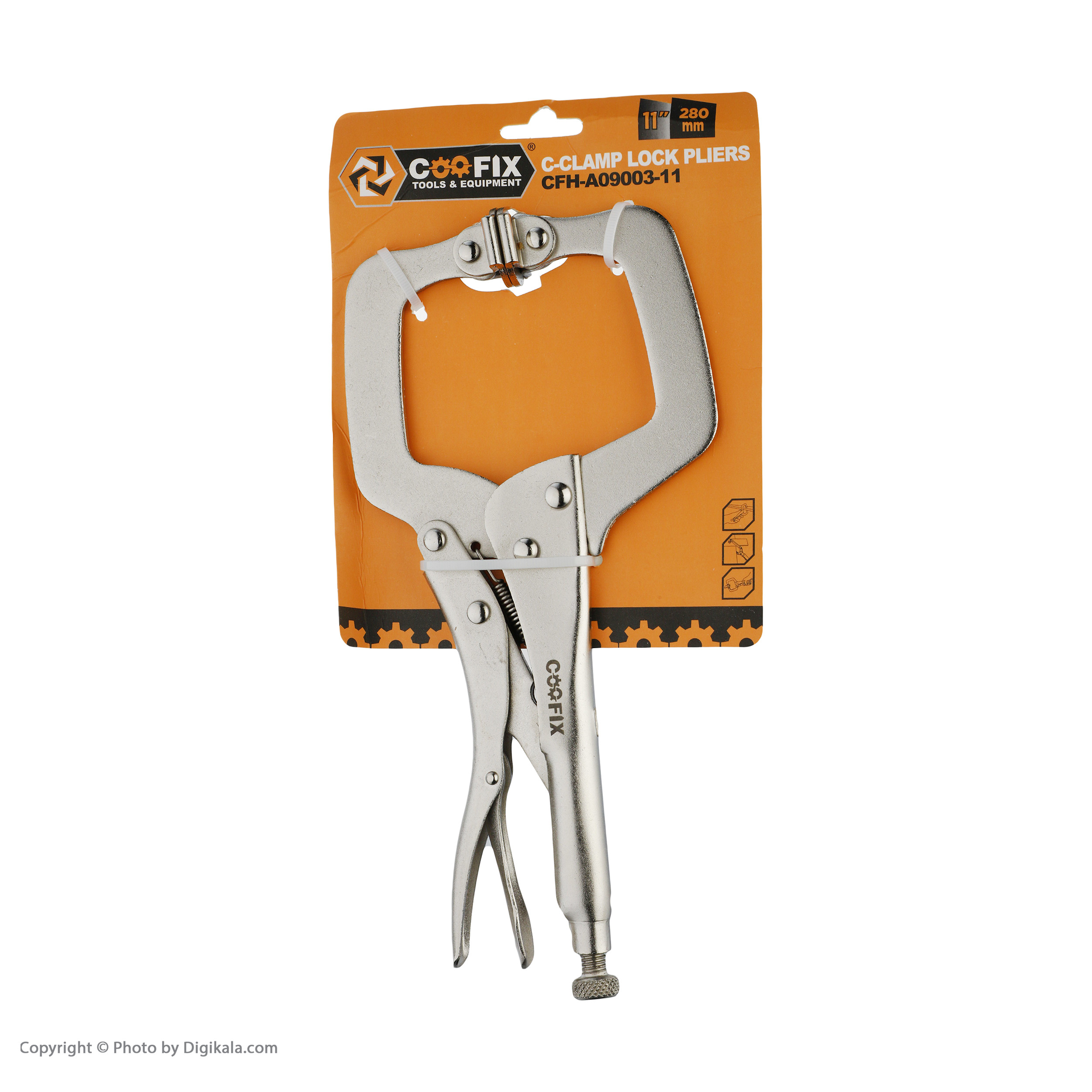 انبر قفلی ورق گیر کوفیکس مدل سی کلمپ 11 سایز 11 اینچ