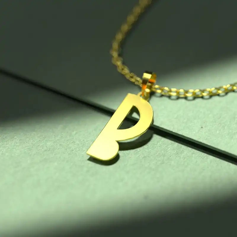 گردنبند طلا 18 عیار زنانه مدوپد مدل حرف B کد H3-1-1262