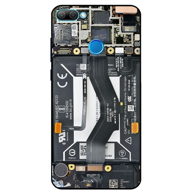 کاور مگافون طرح برد موبایل مدل 8004 مناسب برای گوشی موبایل آنر 9i / 9N