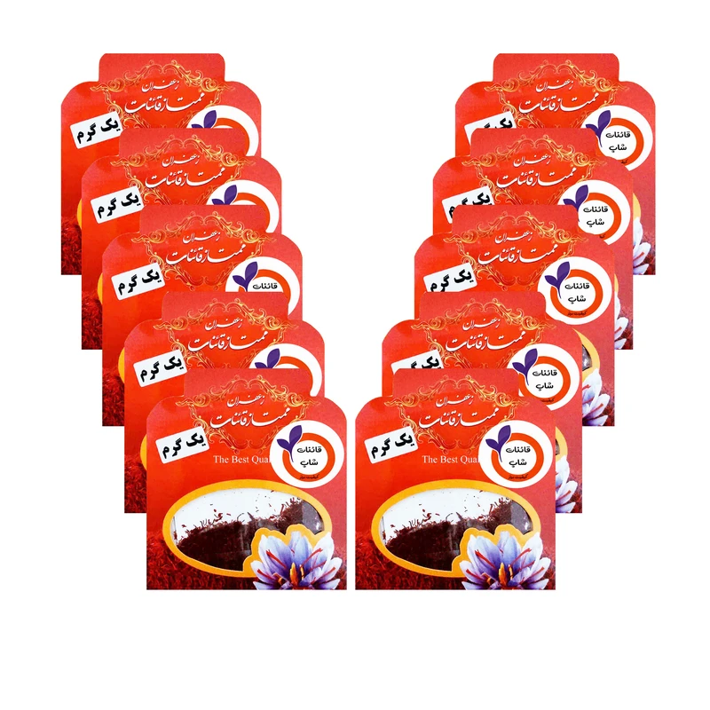 زعفران نرمه قائنات شاپ - 1 گرم بسته 10 عددی
