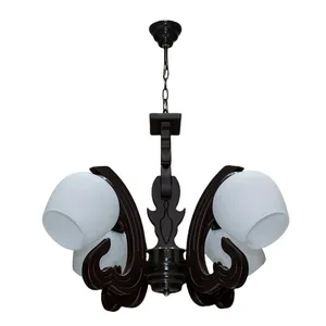 لوستر چشمه نور چهار شعله کد G677/4-BR