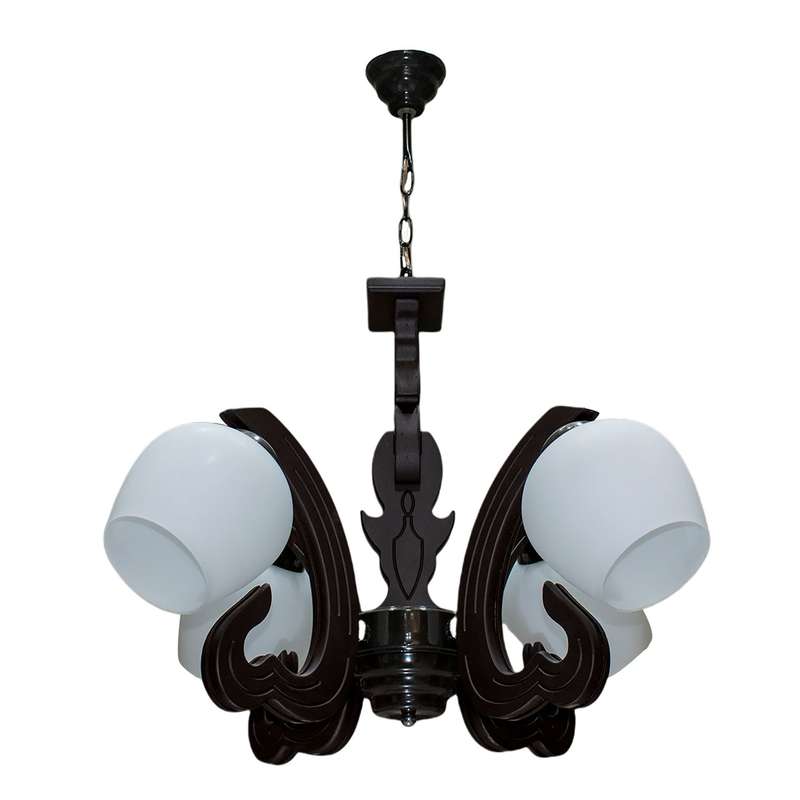 لوستر چشمه نور چهار شعله کد G677/4-BR