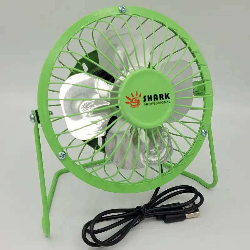 پنکه رومیزی USB شارک مدل SMALL-13CM فلزی