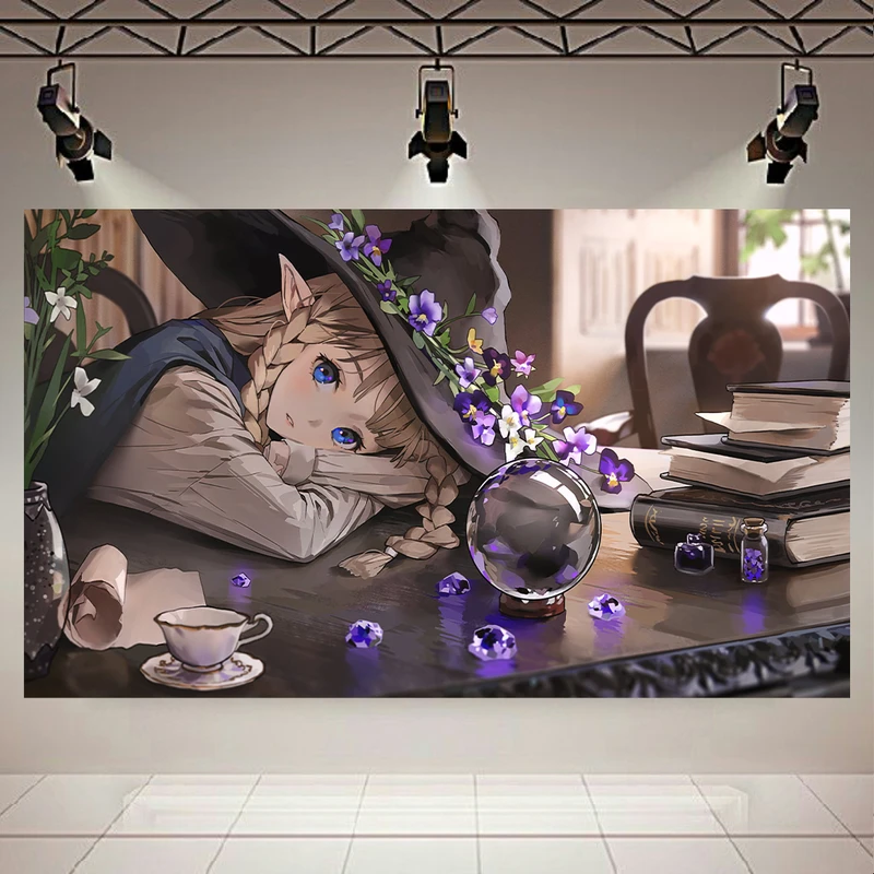 تابلو شاسی طرح انیمه مدل دختر غمگین کد AR636