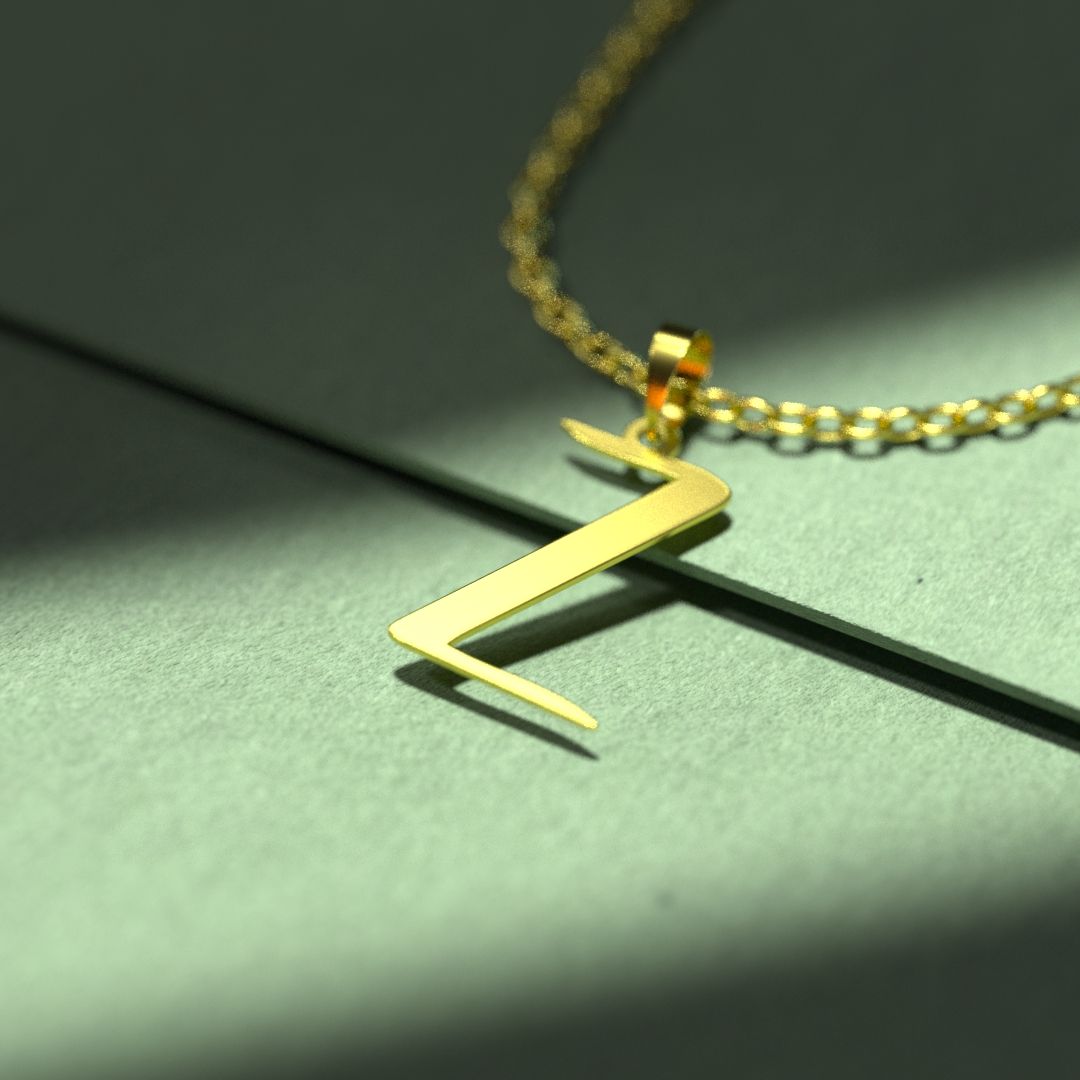 گردنبند طلا 18 عیار زنانه مدوپد مدل حرف Z کد H3-1-1234 -  - 2