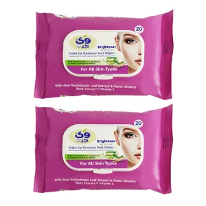 دستمال مرطوب وی کر مدل Ginseng-Aloe Vera دو بسته 20 عددی