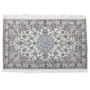 فرش دستبافت گل ابریشم گالری مثالین مدل 182004 طرح لچک و ترنج
