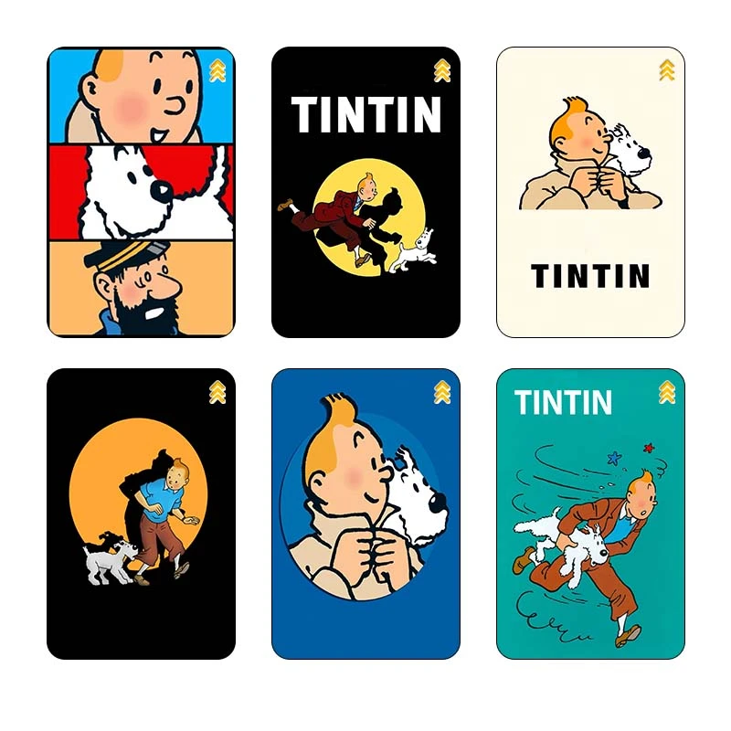 استيکر کارت کارنيکا طرح ماجراهای تن‌تن tin tin کد 79577 مجموعه 6 عددی