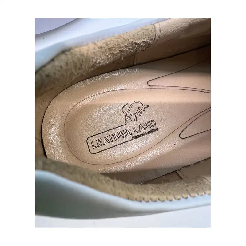 کفش روزمره زنانه سرزمین چرم کد 141735 رنگ سفید