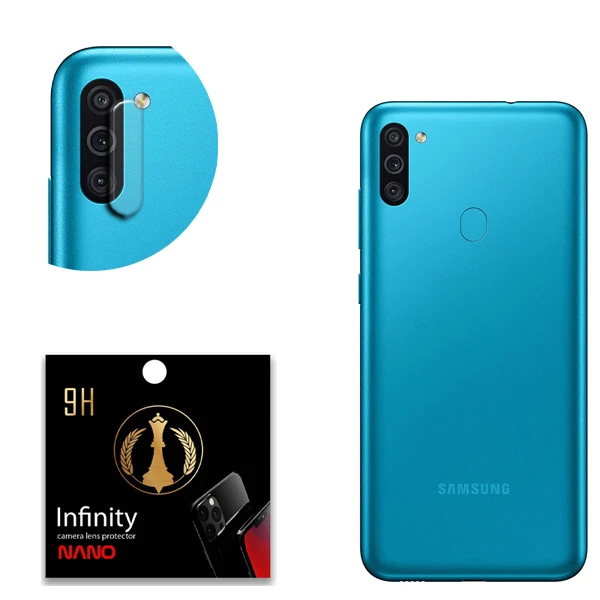 محافظ لنز دوربین نانو اینفینیتی مدل Pro Max مناسب برای گوشی موبایل سامسونگ Galaxy M11