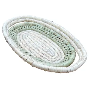 سینی حصیری مدل بیضی