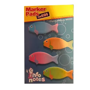 استیکر دیواری  کودک مدل ماهی  مجموعه 4 عددی