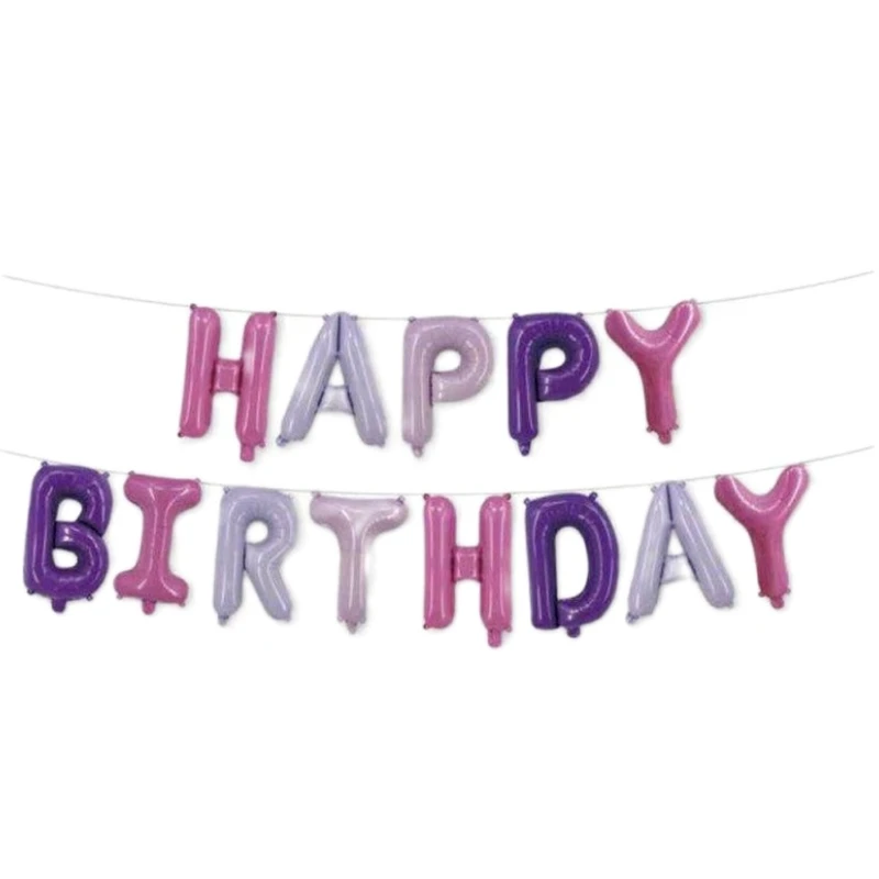 بادکنک فویلی مدل Happy Birthday کد 66332 مجموعه 13 عددی
