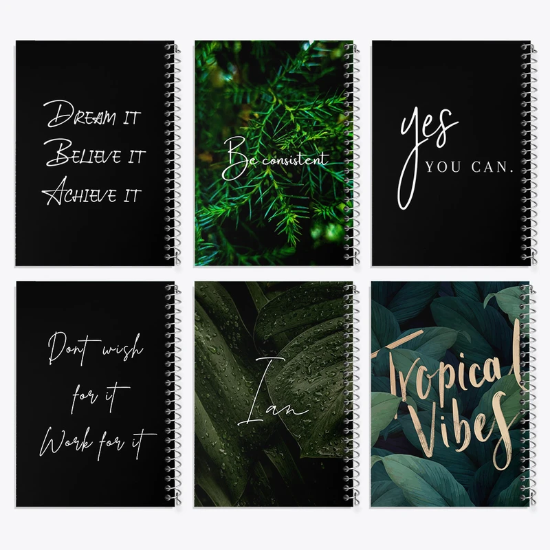 دفتر نقاشی 50 برگ خندالو طرح انگیزشی کد 841 مجموعه 6 عددی