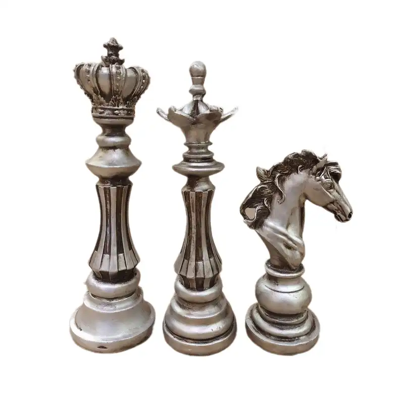 مجسمه مدل مهره شطرنج مجموعه 3 عددی