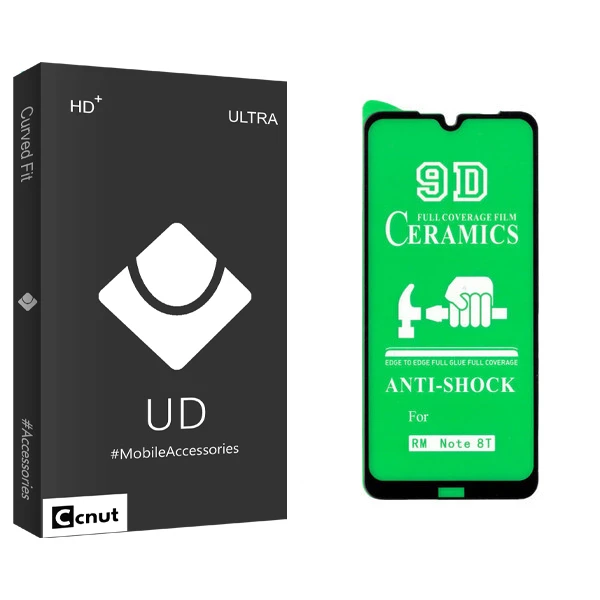 محافظ صفحه نمایش سرامیکی کوکونات مدل UD Black مناسب برای گوشی موبایل شیائومی Redmi Note 8T