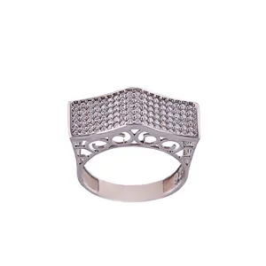 انگشتر نقره زنانه مدل هفتی FR0014