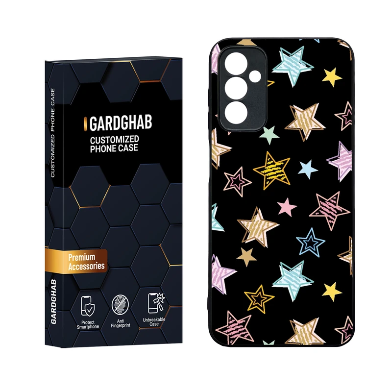 کاور گارد قاب مدل دورژله ای پشت گلس دخترانه مناسب برای گوشی موبایل سامسونگ Galaxy M13 4G