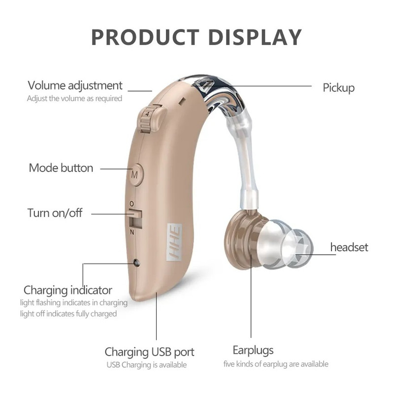 پروب سمعک اچ اچ ای مدل HD hearing aid for the deaf