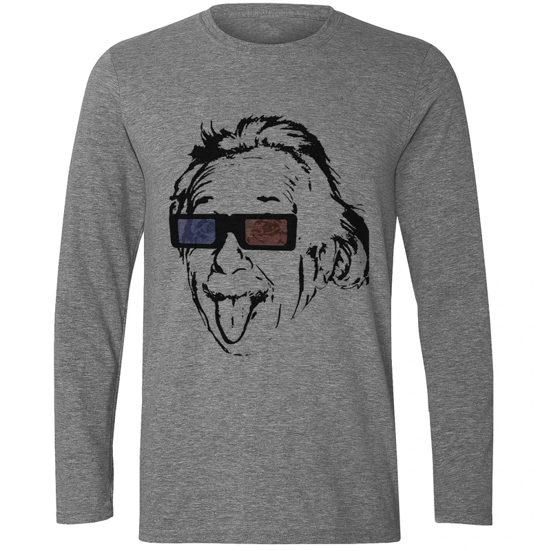 تیشرت آستین بلند مردانه مدل انیشتن W77