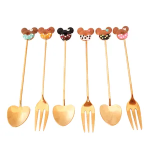 سرویس قاشق و چنگال 6 پارچه مدل فانتزی