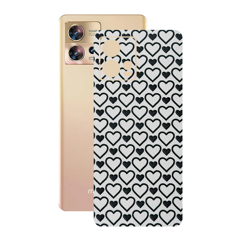 برچسب پوششی ریمکس مدل Leth طرح قلب مناسب برای گوشی موبایل موتورولا Edge 30 Fusion