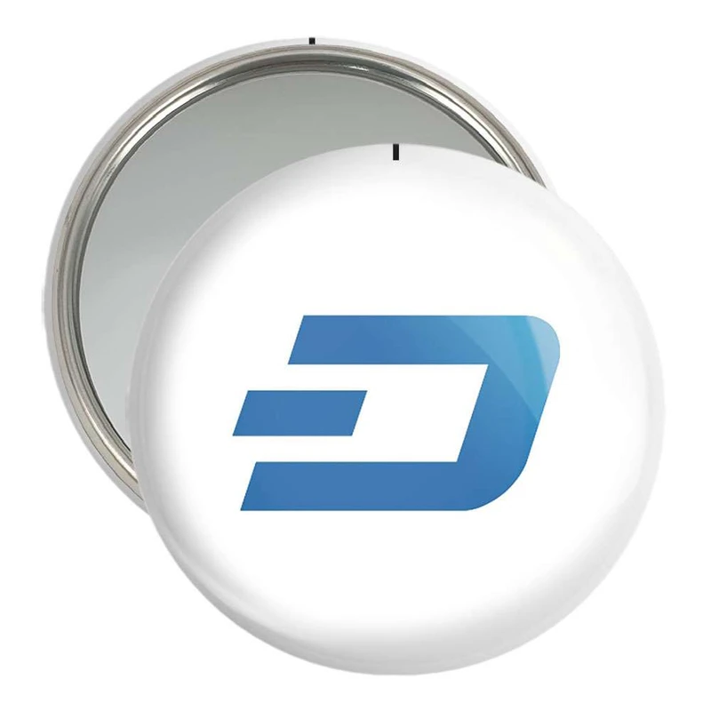 آینه جیبی خندالو طرح ارز دیجیتال دش  کد 4079